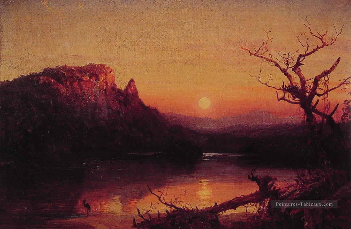 Coucher de soleil Eagle Cliff paysage Jasper Francis Cropsey Peintures à l'huile